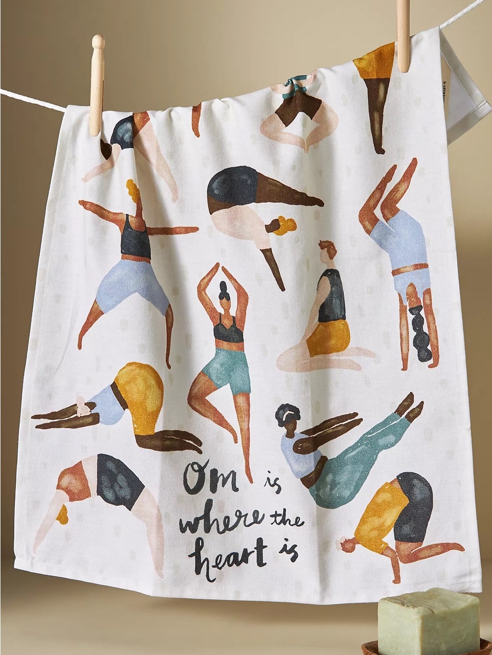 New🌟Anthropologie-Yoga Dish Towel